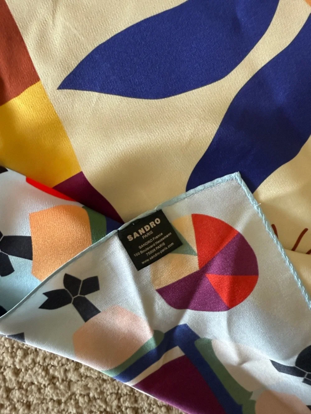 Sandro x Louis Barthélemy Silk Scarf